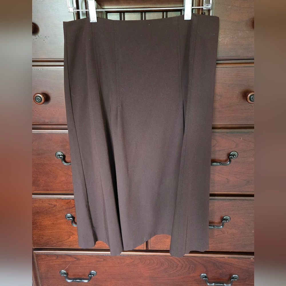 🌻Elegant Brown Midi Skirt, Sz. 12 P